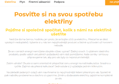 Text na webové stránky společnosti Dobrá Energie