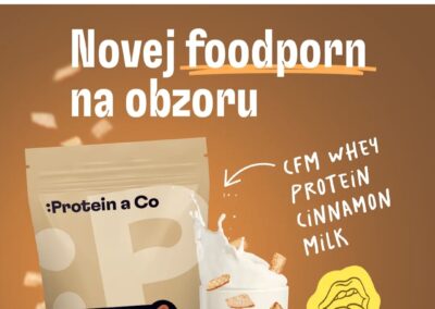 Reklama na Facebook pro společnost Protein a Co